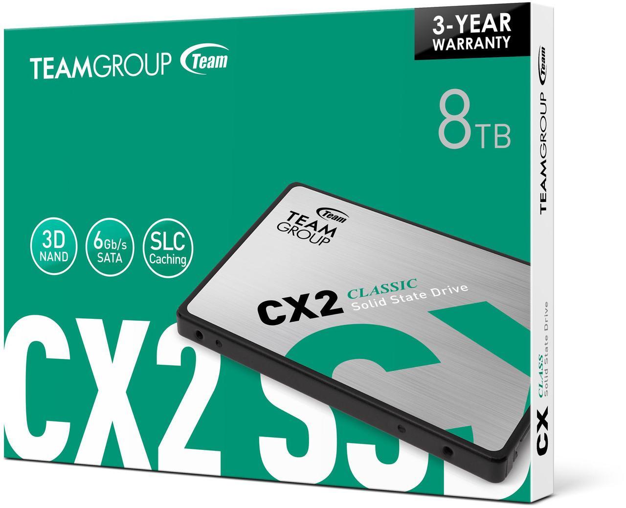 Main image of Team Group CX2 SSD 2.5" 8TB SATA III Internal Solid State Drive (SSD) T253X6008T0C101