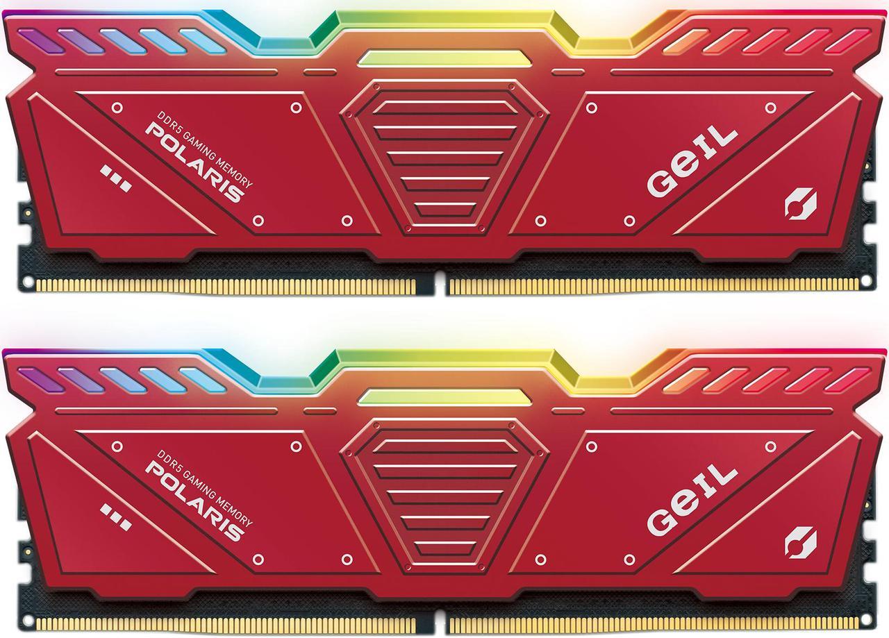 GeIL Polaris RGB SYNC 32GB (2 x 16GB) 288-Pin PC RAM DDR5 6000 (PC5 48000) Desktop Memory Model GAOSR532GB6000C36ADC