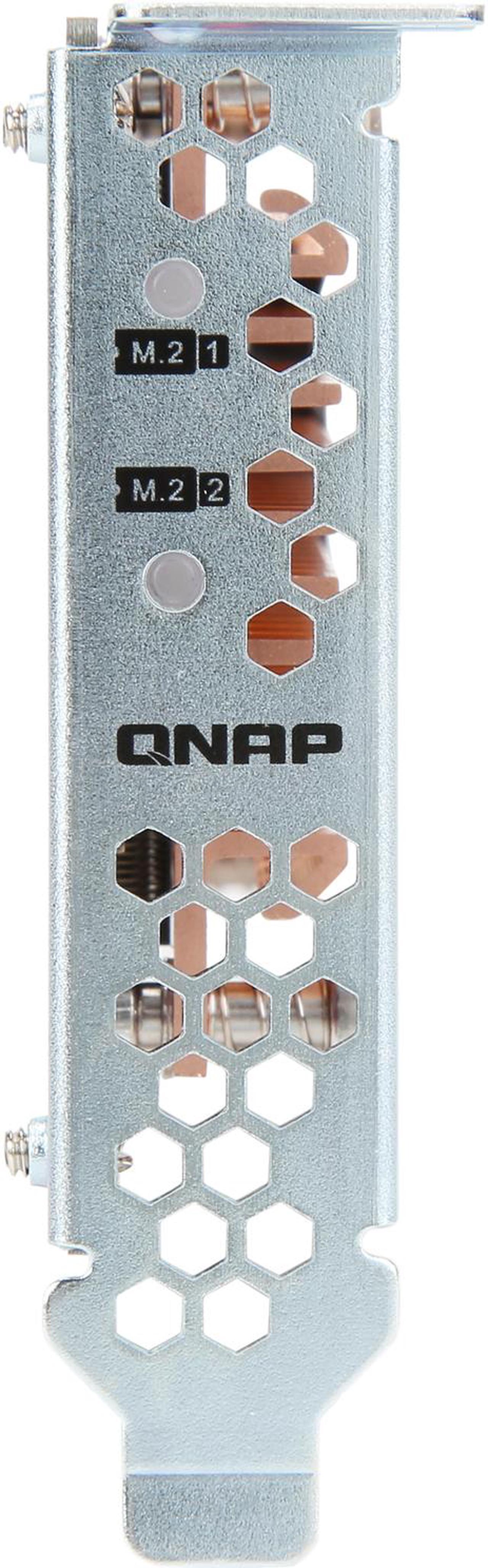 Alt view image 4 of 6 - QNAP QM2-2P-244A Dual M.2 22110/2280 Pcie SSD Expansion Card (PCIe Gen2 X4), Low-Profile Bracket Pre-Loaded, Low-Profile Flat and Full-Height are Bundled