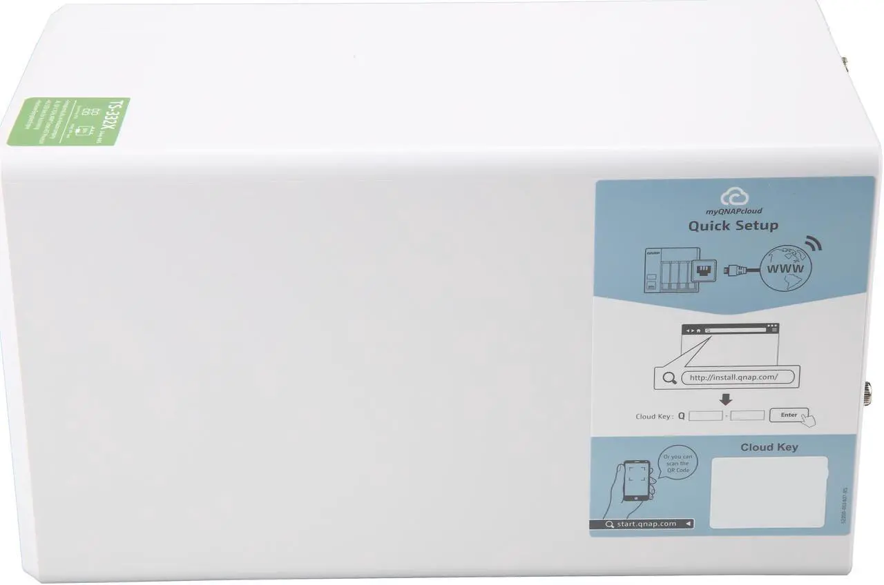 Alt view image 12 of 12 - QNAP TS-332X 3-Bay 64-bit NAS with Built-in 10G Network. Quad Core 1.7 GHz, 2GB RAM, 1 x 10 GbE (SFP+), 2 x 1 GbE, 3 x 3.5 / 2.5" Drive Slots, 3 x M.2 SATA 2280 Slots, RAID 0/1/5