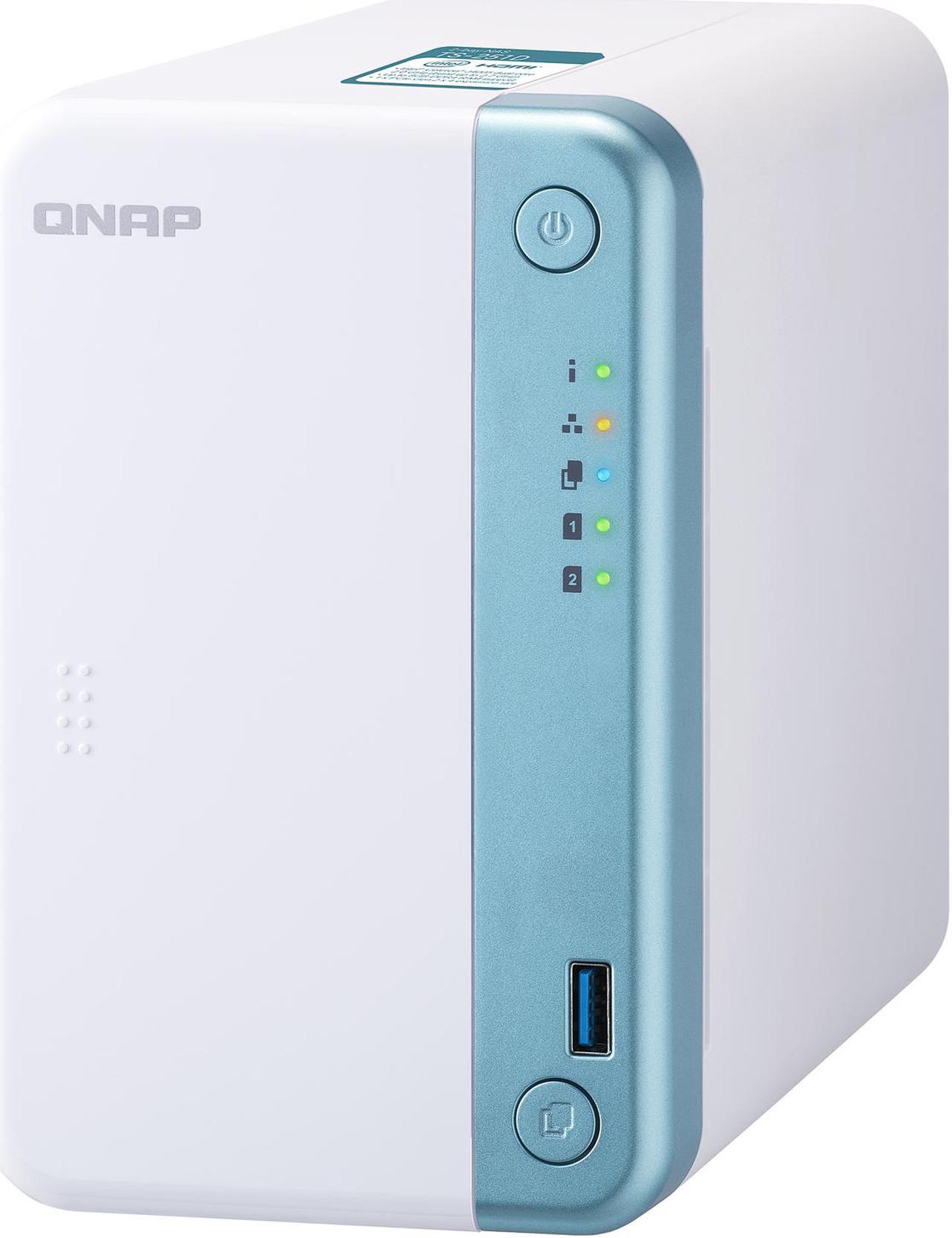 Alt view image 6 of 12 - QNAP TS-251D-2G-US Diskless System Network Storage