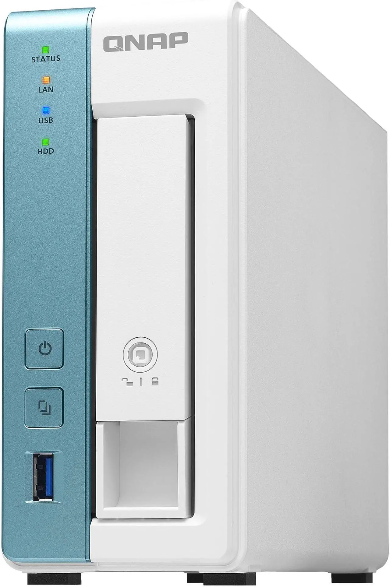 Alt view image 8 of 12 - QNAP 1-Bay Personal Cloud NAS for Backup and Data Sharing 4-core 1.7GHz 1GB RAM w/ Lockable Drive Tray TS-131K-US
