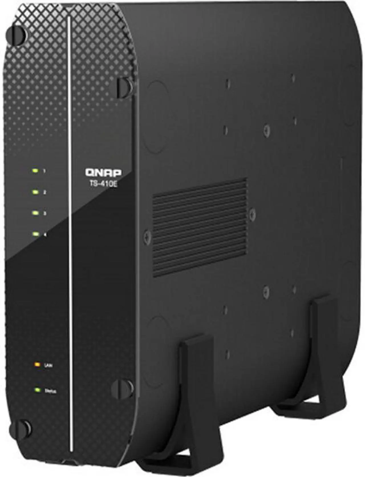 Alt view image 4 of 6 - QNAP TS-410E-8G-US 4 Bay Professional fanless Desktop NAS with Intel Celeron Quad-core Processor, 8 GB DDR4 RAM and Dual 2.5GbE (2.5G/1G/100M) Network Connectivity (Diskless)