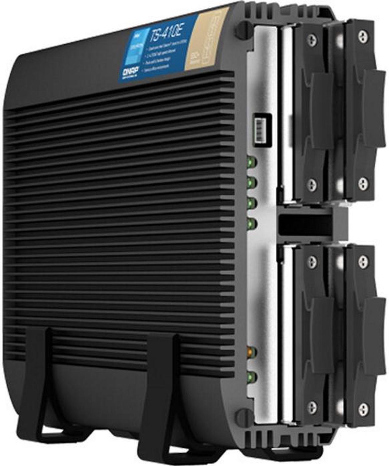 Alt view image 7 of 6 - QNAP TS-410E-8G-US 4 Bay Professional fanless Desktop NAS with Intel Celeron Quad-core Processor, 8 GB DDR4 RAM and Dual 2.5GbE (2.5G/1G/100M) Network Connectivity (Diskless)