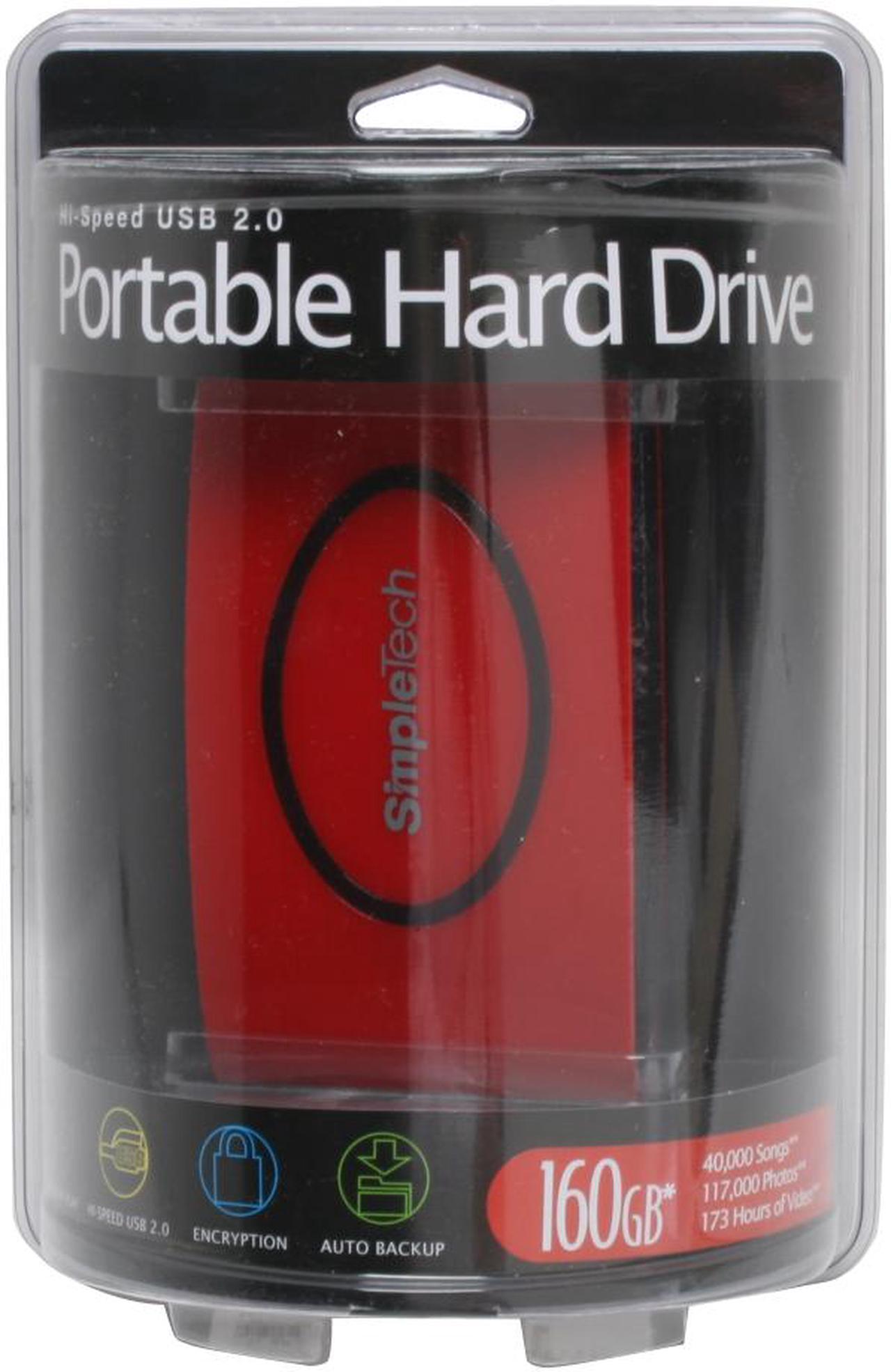 Alt view image 2 of 3 - SimpleTech SimpleDrive Portable 160GB USB 2.0 2.5" External Hard Drive (Designed by Pininfarina) SP-U25/160