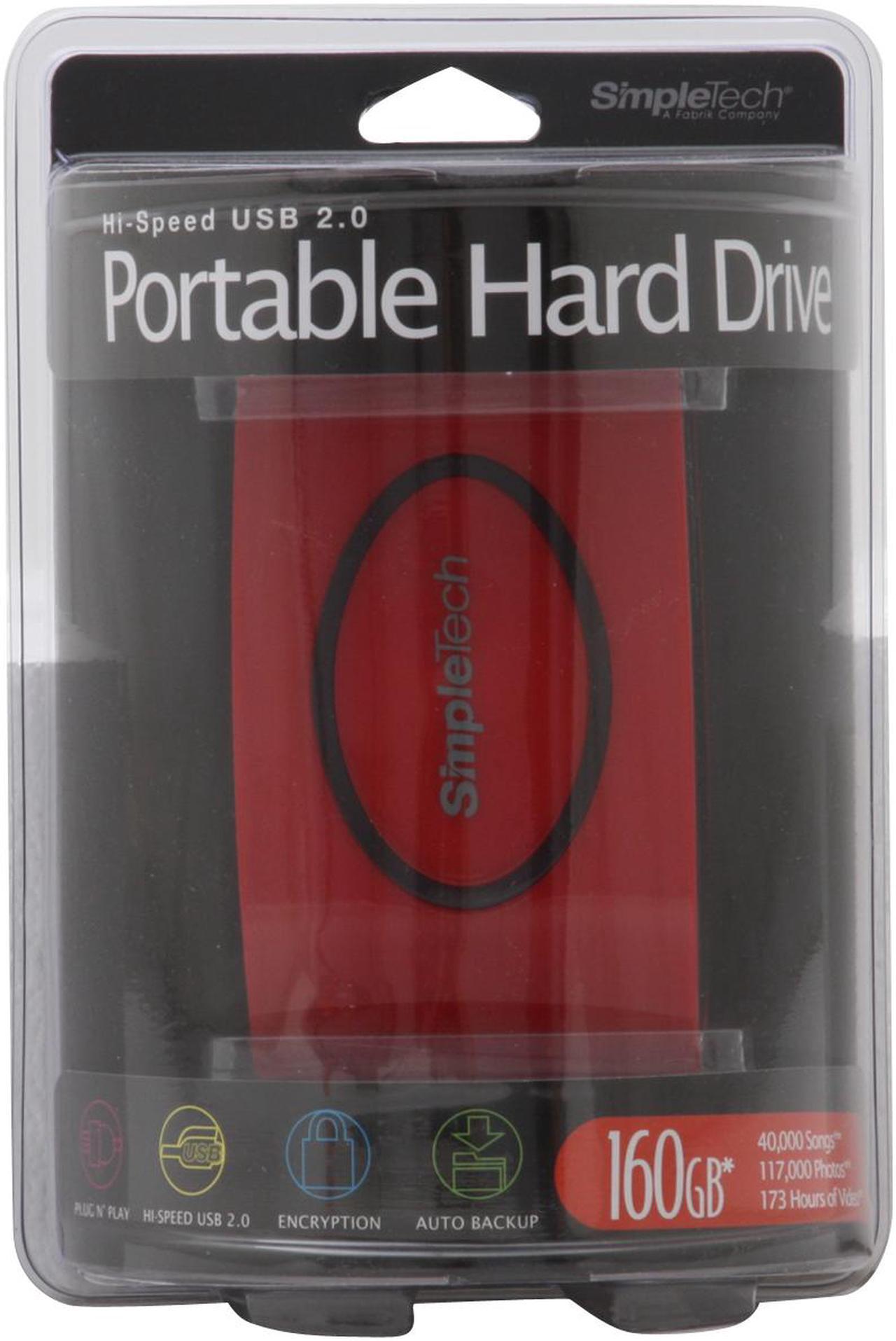 Alt view image 3 of 3 - SimpleTech SimpleDrive Portable 160GB USB 2.0 2.5" External Hard Drive (Designed by Pininfarina) SP-U25/160