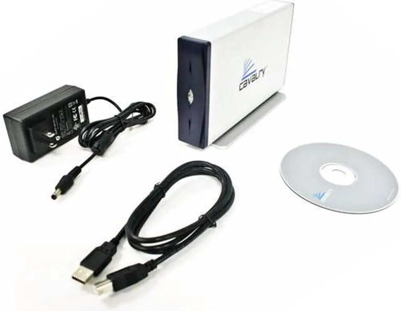 Alt view image 4 of 4 - Cavalry CAUO Series 1TB USB 2.0 3.5" External Hard Drive with OTB for PC CAUO3701T0