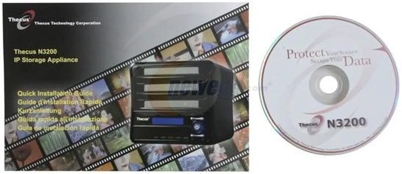 Alt view image 4 of 5 - Thecus N3200 Diskless System RAID 5 Security Network Storage