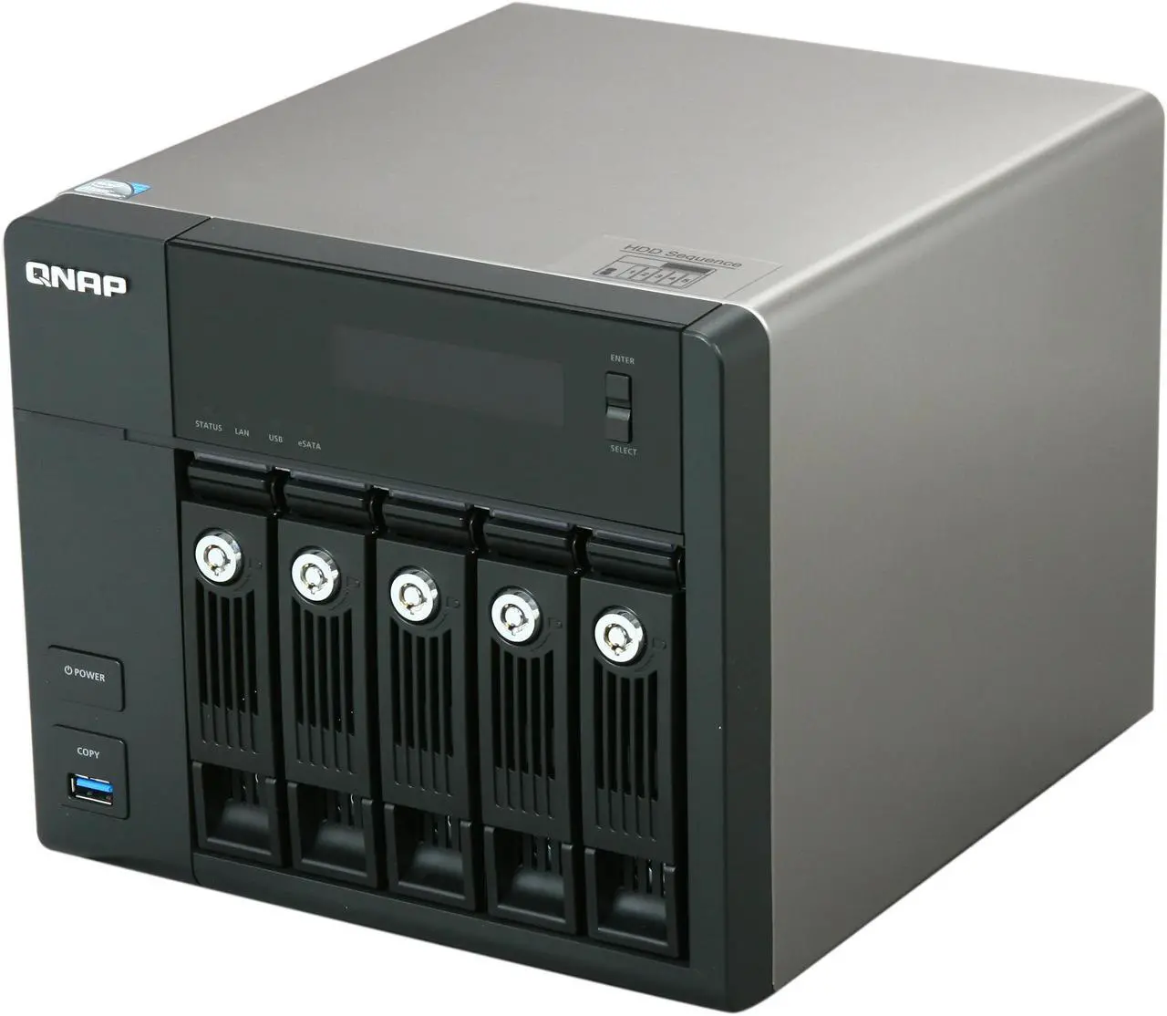 Alt view image 2 of 7 - QNAP TS-559-PROII-US Turbo NAS