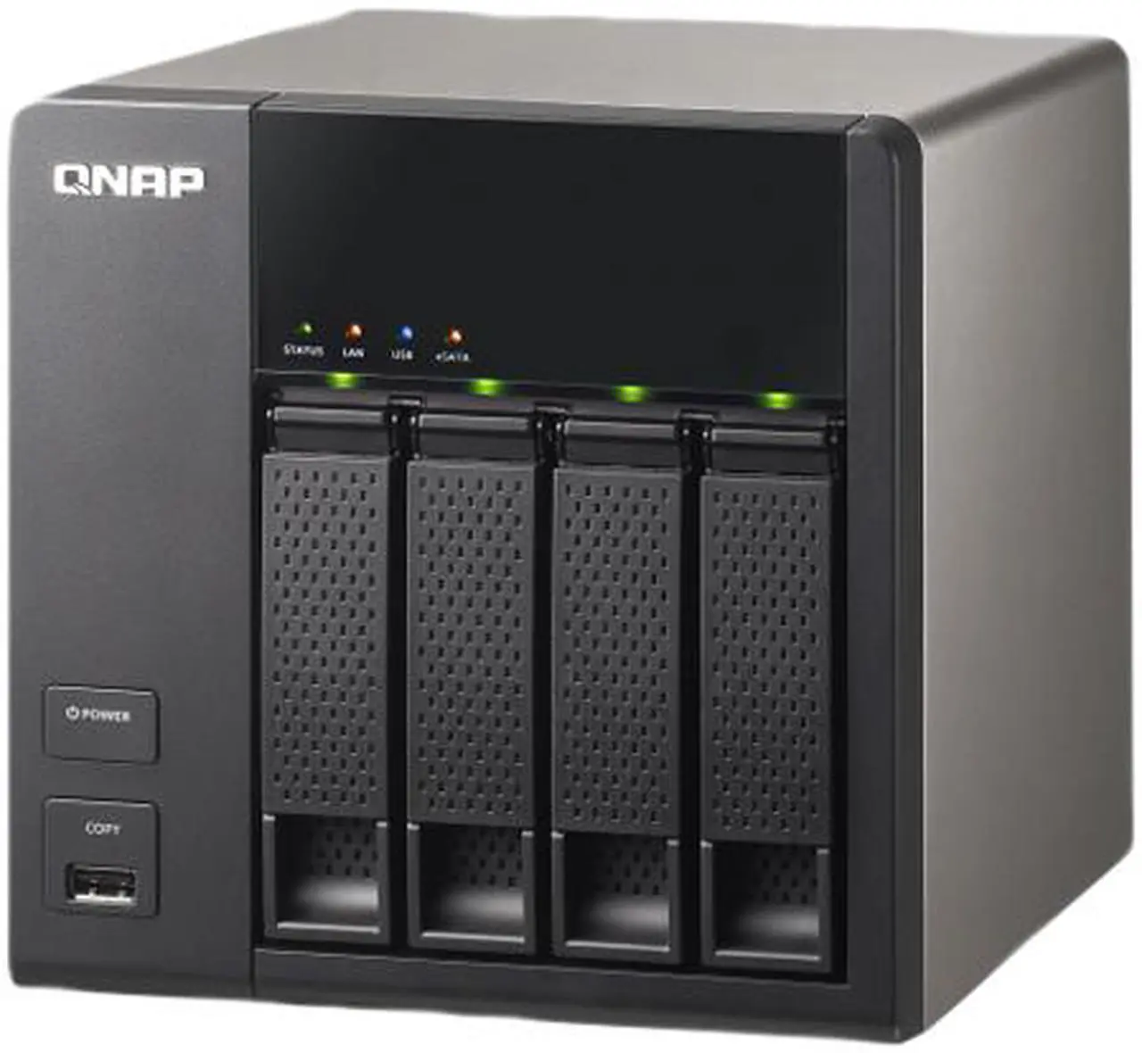 Alt view image 2 of 13 - QNAP TS-420 Diskless System Network Storage