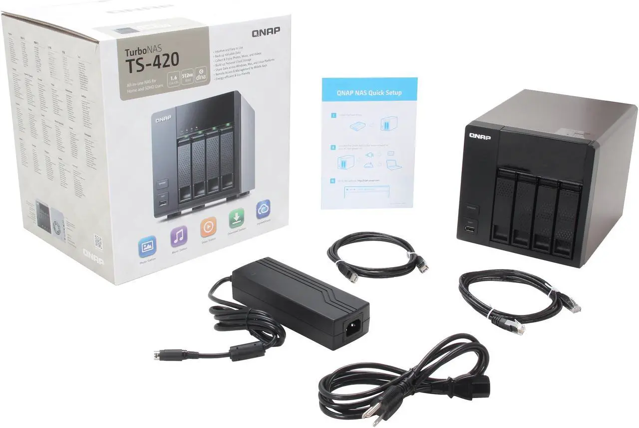Alt view image 13 of 13 - QNAP TS-420 Diskless System Network Storage