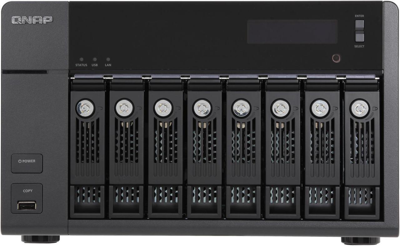 Alt view image 2 of 7 - QNAP TS-870 Pro Diskless System 8-bay Home & SOHO NAS For Personal Cloud And Multimedia Experience