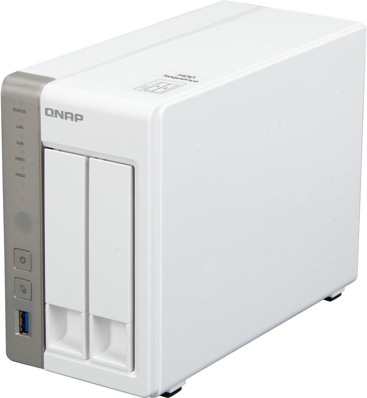 QNAP TS-251 2-Bay Personal Cloud NAS, Intel 2.41GHz Dual Core CPU with Media Transcoding (TS-251-US)