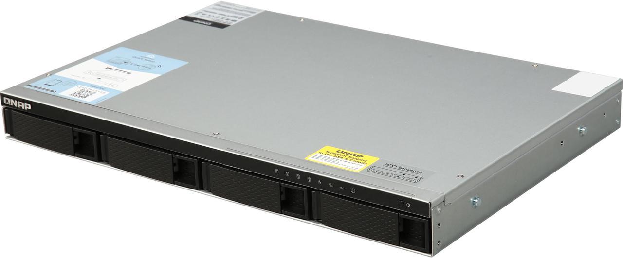 QNAP TS-431XeU-2G-US 4-bay 1U Short-Depth Rackmount NAS with Built-in 10 GbE Network