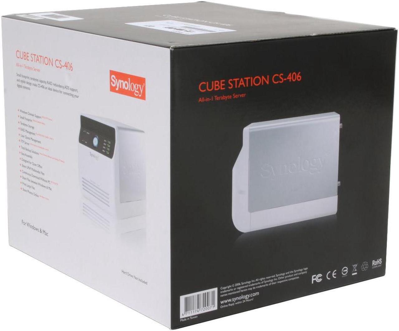 Alt view image 6 of 6 - Synology CS-406 Cube Station Network Storage