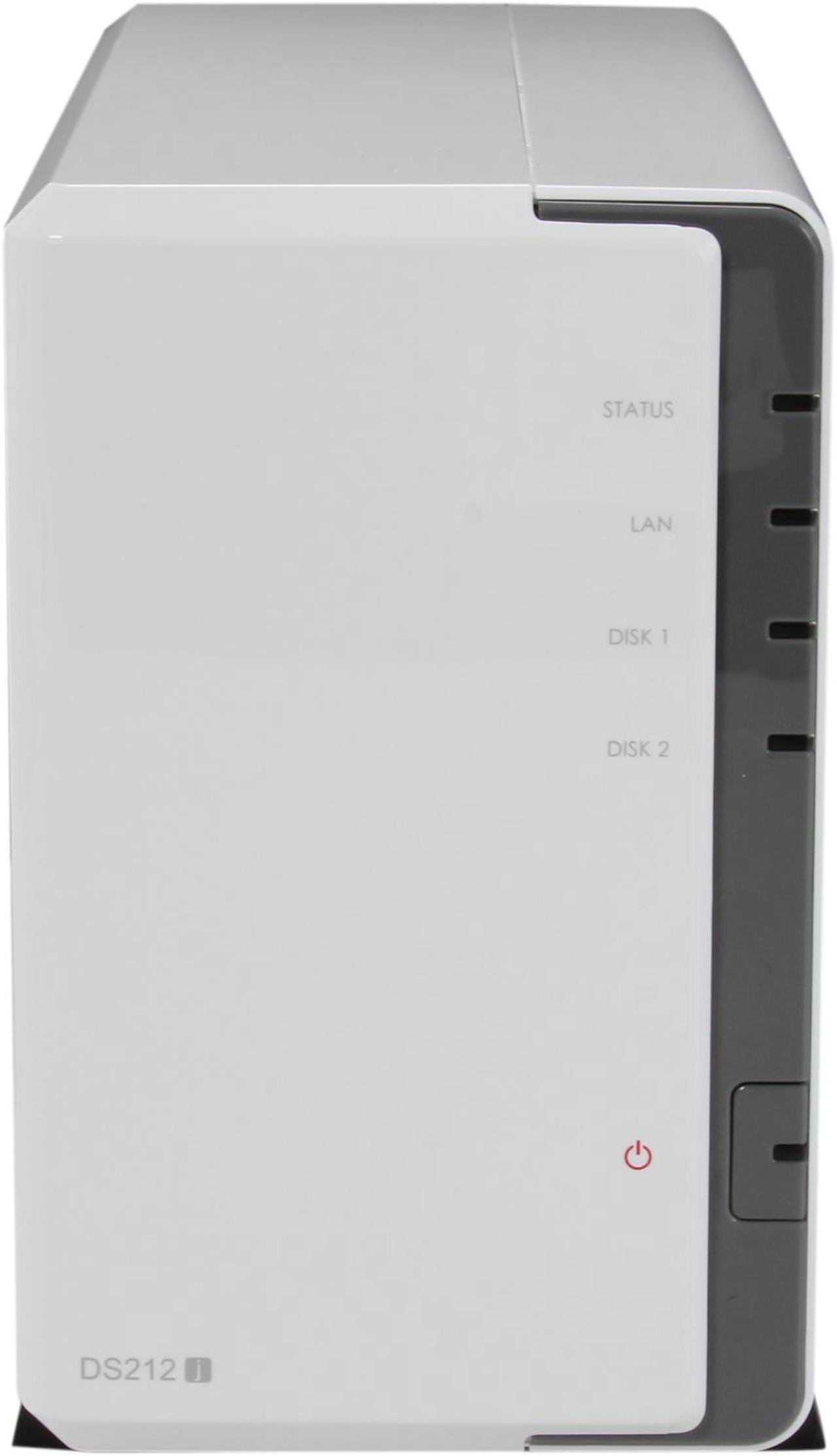 Alt view image 2 of 5 - Synology DS212J Diskless System DiskStation Budget-friendly 2-bay NAS Server for Small Office and Home Use