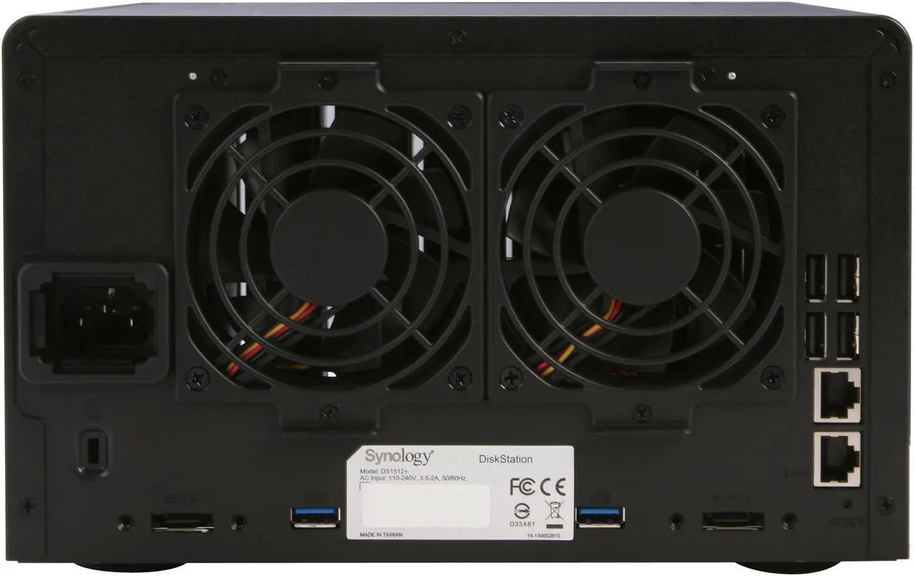 Alt view image 4 of 7 - Synology DS1512+ Diskless System High Performance NAS Server Scales up to 15 Drives for SMB Users