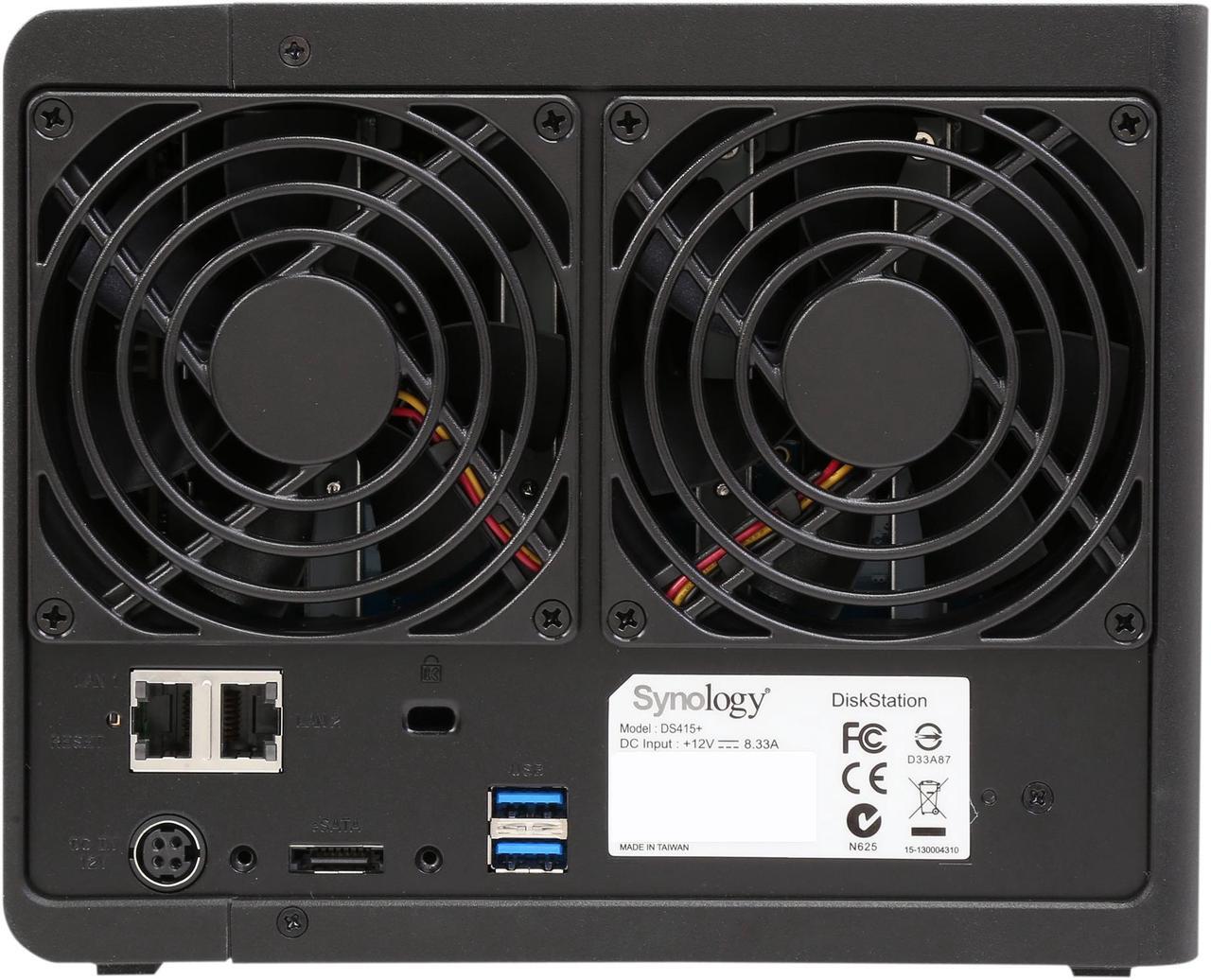 Alt view image 5 of 8 - Synology DS415+ Diskless System DiskStation 4-Bay NAS