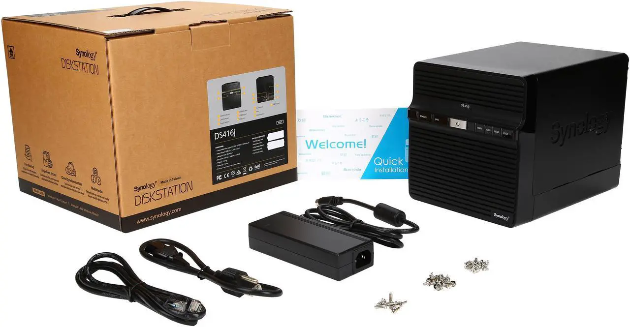 Alt view image 7 of 6 - Synology DS416j Disk Station 4-Bay Diskless Network Attached Storage