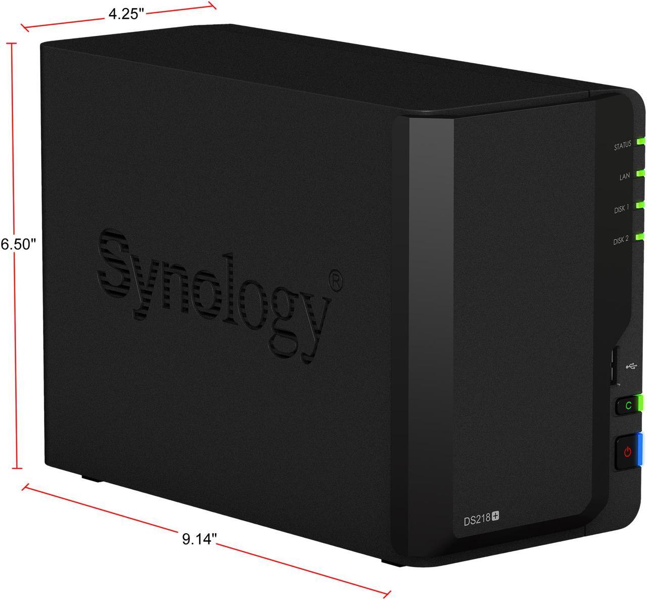 Alt view image 5 of 9 - Synology 2 Bay NAS DiskStation DS218+ (Diskless)