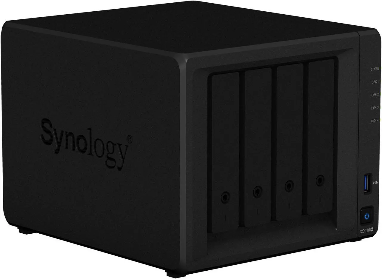Alt view image 5 of 10 - Synology 4 bay NAS DiskStation DS918+ (Diskless)