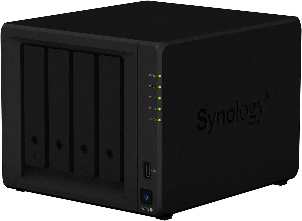 Alt view image 2 of 10 - Synology 4 bay NAS DiskStation DS918+ (Diskless)