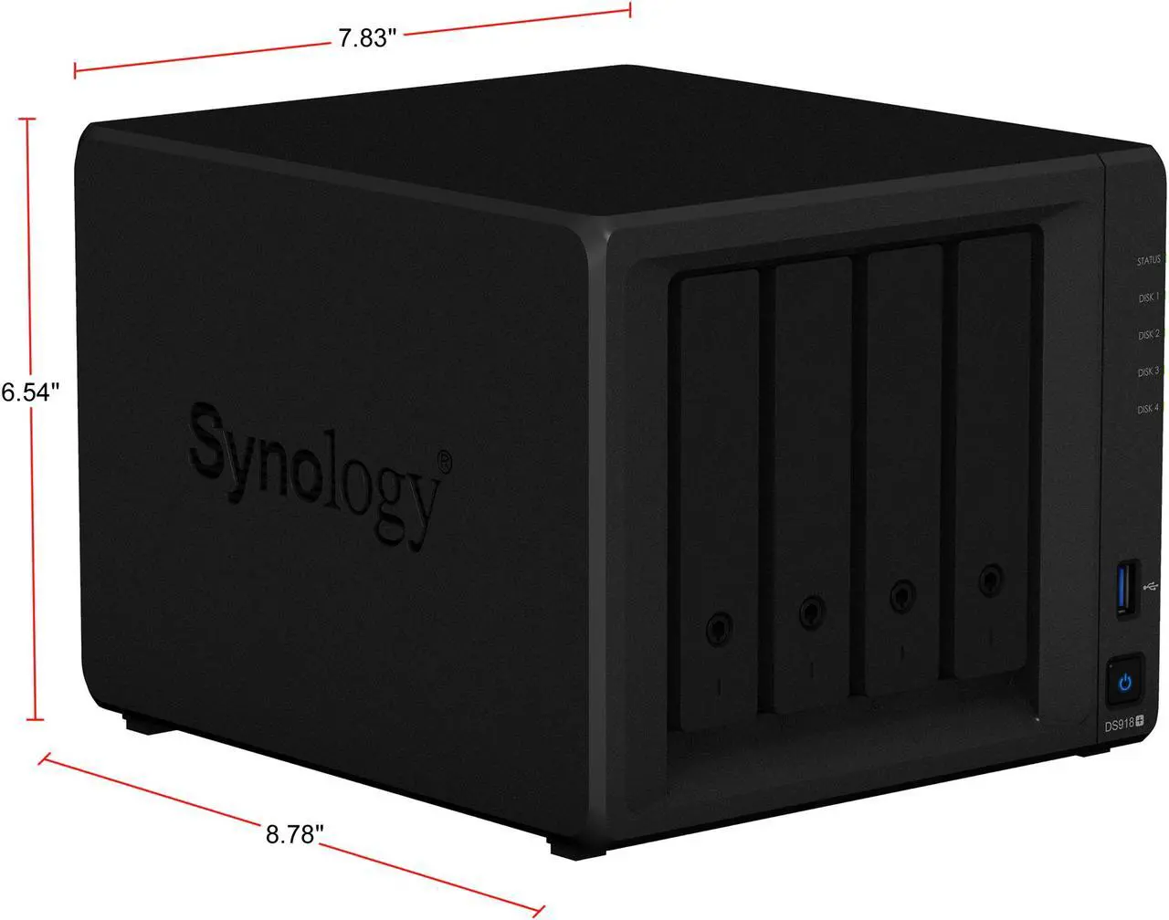 Alt view image 6 of 10 - Synology 4 bay NAS DiskStation DS918+ (Diskless)