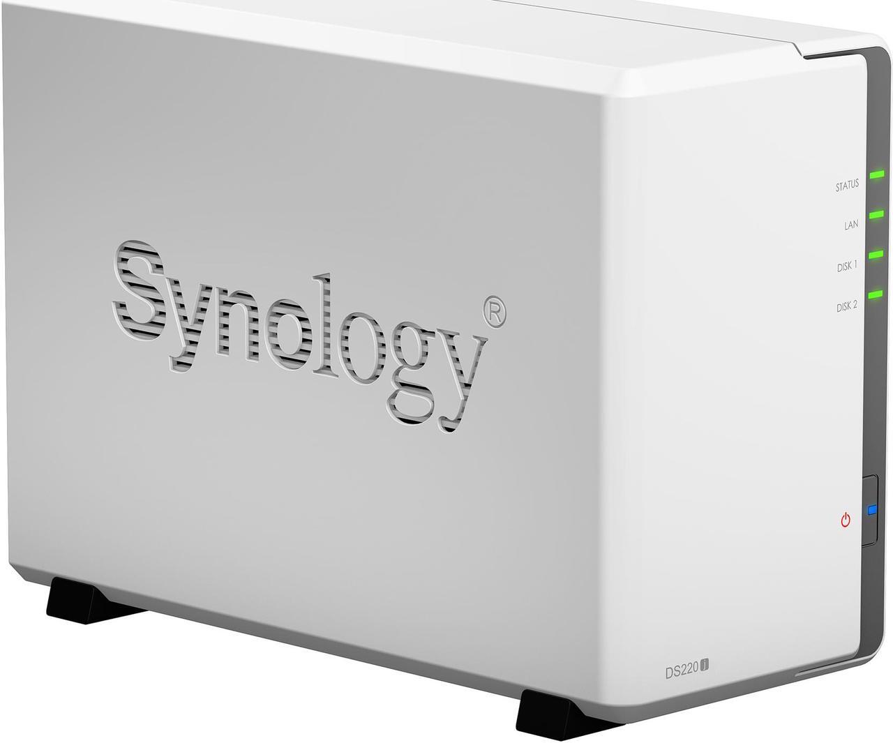 Alt view image 2 of 10 - Synology 2 Bay Desktop NAS DiskStation DS220j (Diskless)