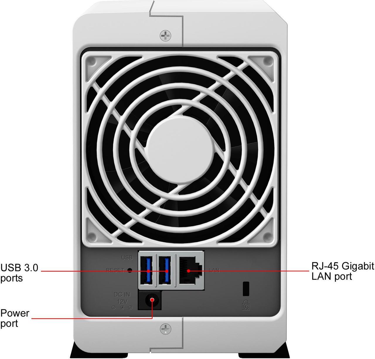 Alt view image 9 of 10 - Synology 2 Bay Desktop NAS DiskStation DS220j (Diskless)