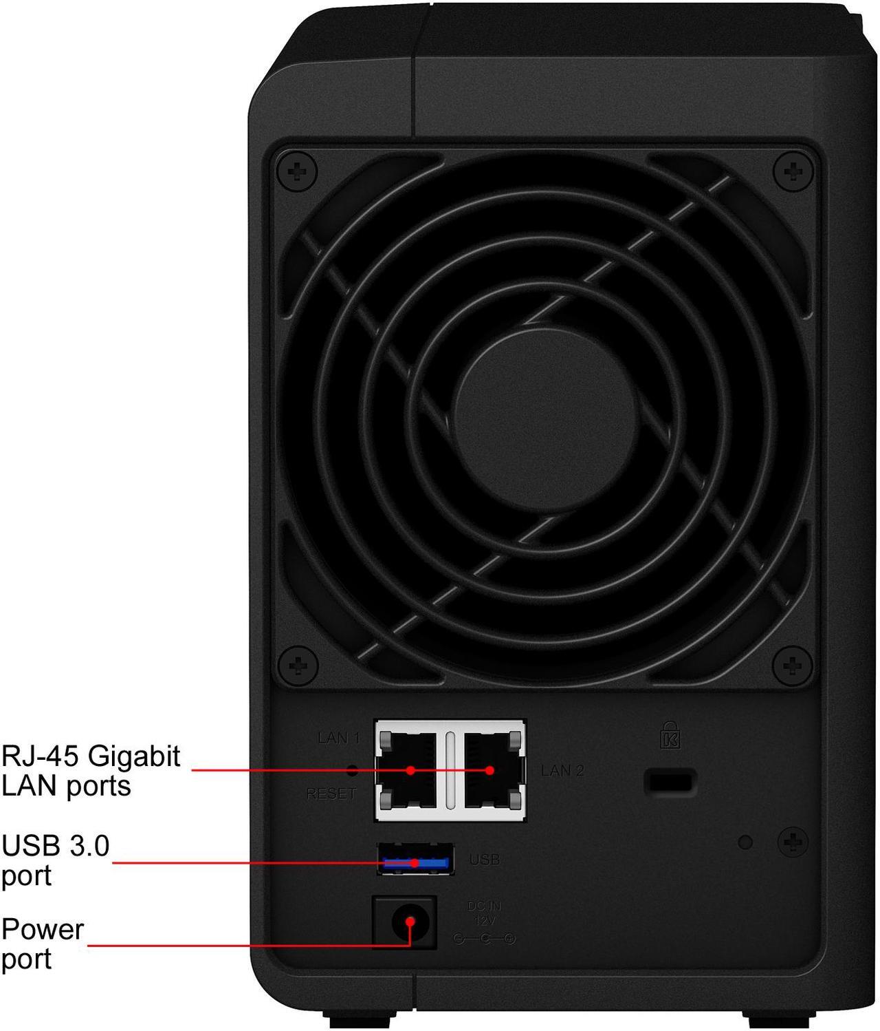 Alt view image 10 of 10 - Synology 2 bay NAS DiskStation DS220+ (Diskless)