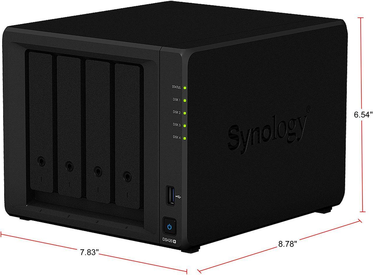 Alt view image 5 of 10 - Synology 4 Bay NAS DiskStation DS420+ (Diskless)
