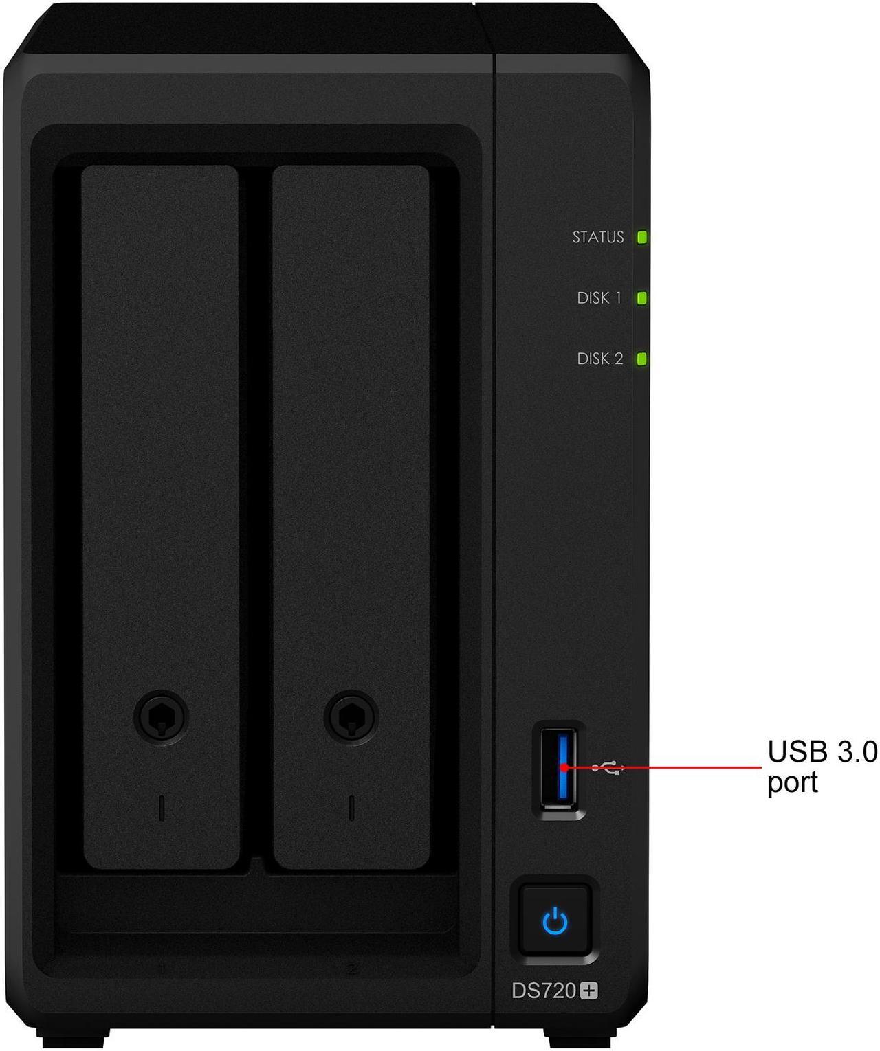 Alt view image 3 of 10 - Synology 2 bay NAS DiskStation DS720+ (Diskless)