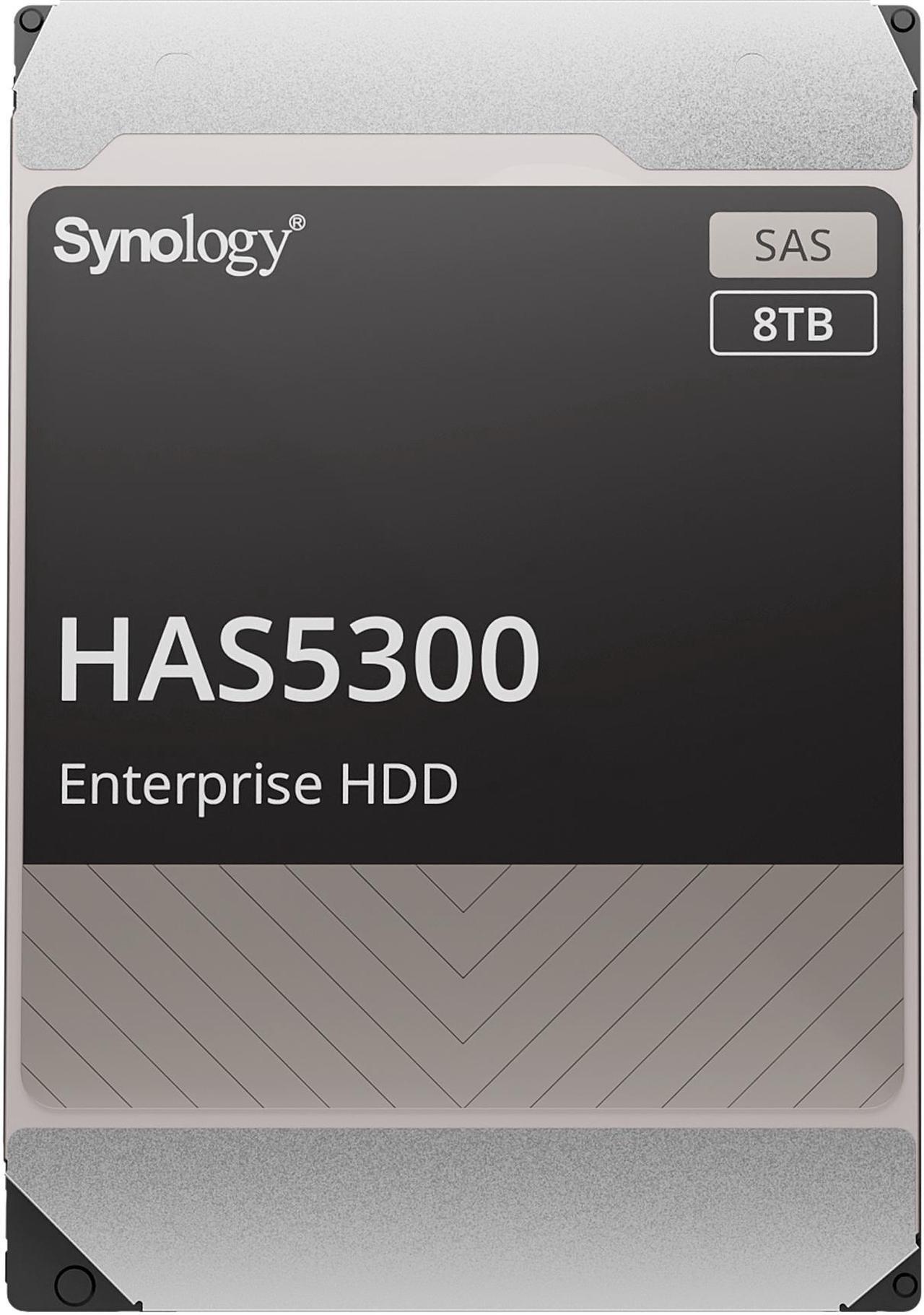 Main image of Synology HAS5300-8T Enterprise 8TB HDD SAS 12Gb/s 512e 7200 RPM 256MB Cache 3.5" Internal Hard Drive