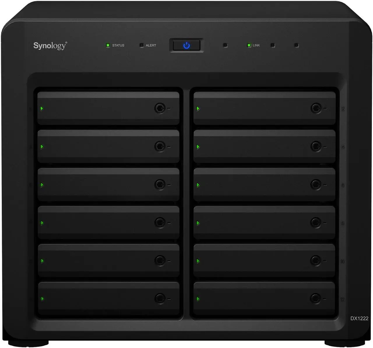 Alt view image 2 of 9 - Synology 12 Bay Desktop NAS Expansion Unit DX1222 (Diskless)