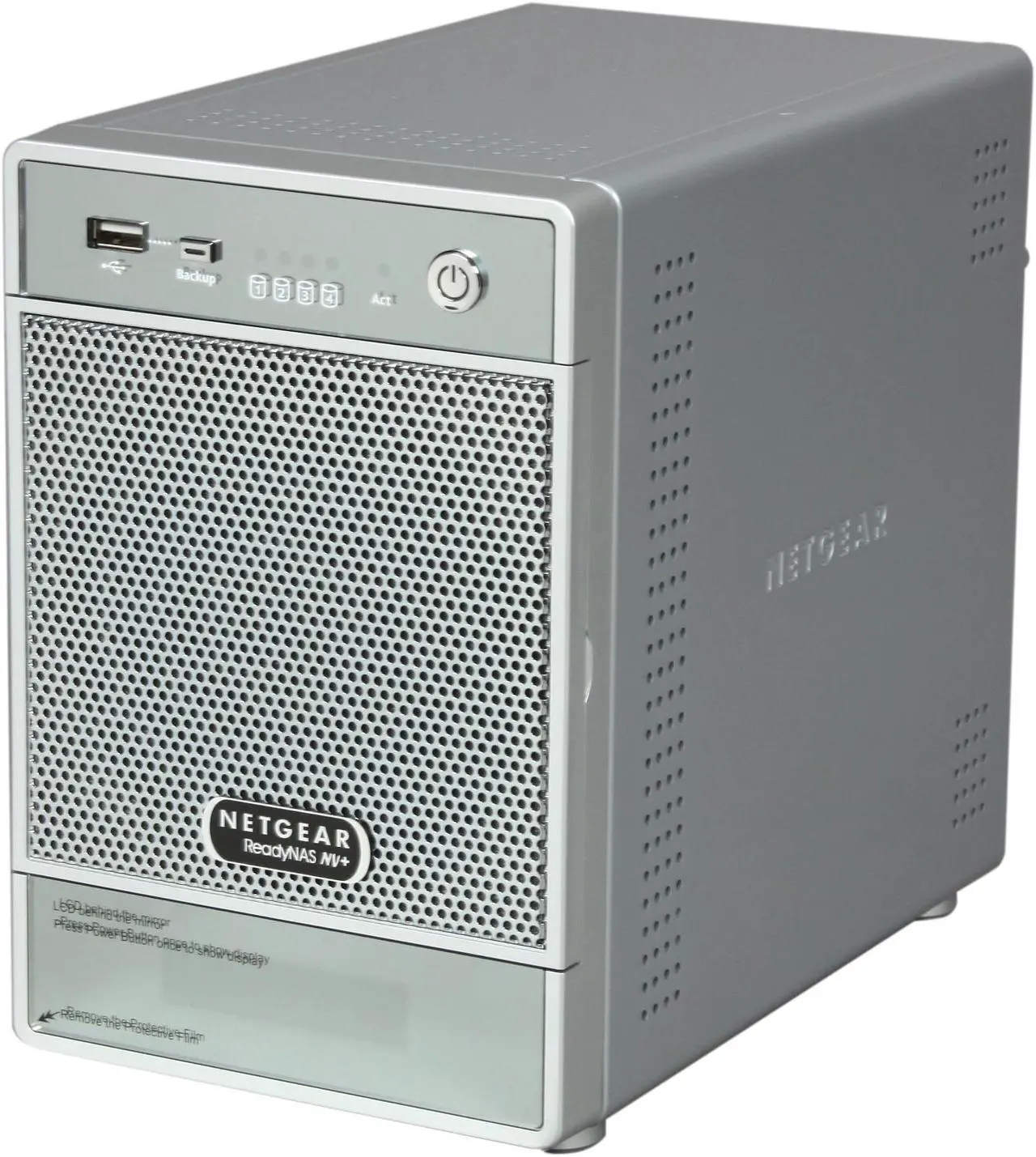 Main image of Netgear ReadyNas NV+ 4-bay NAS Drive Enclosure w/ Gigabit & speeds up to 25MBps (Diskless)