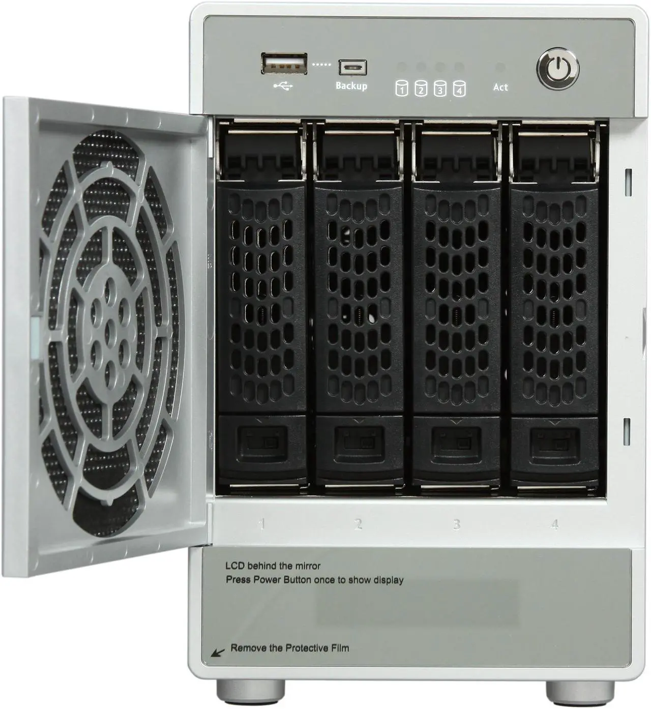 Alt view image 2 of 6 - Netgear ReadyNas NV+ 4-bay NAS Drive Enclosure w/ Gigabit & speeds up to 25MBps (Diskless)