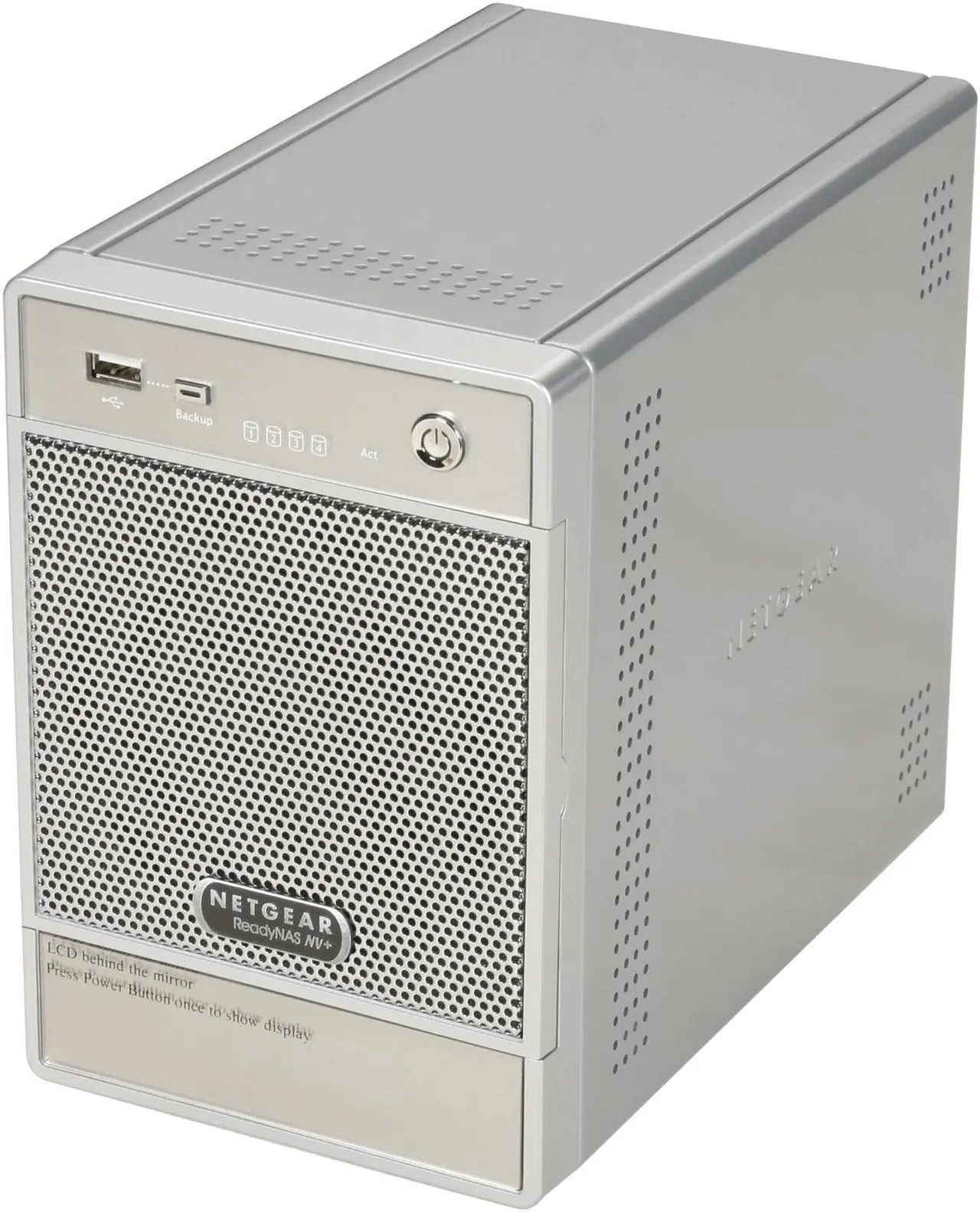 Main image of Netgear ReadyNas NV+  2TB 4-bay (2 x 1000GB) 4-bay Network Storage (NAS) w/ Gigabit & speeds up to 25MBps