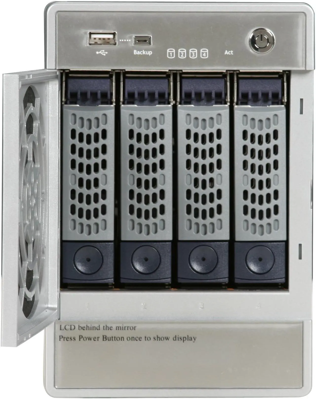 Alt view image 2 of 5 - Netgear ReadyNas NV+  2TB 4-bay (2 x 1000GB) 4-bay Network Storage (NAS) w/ Gigabit & speeds up to 25MBps