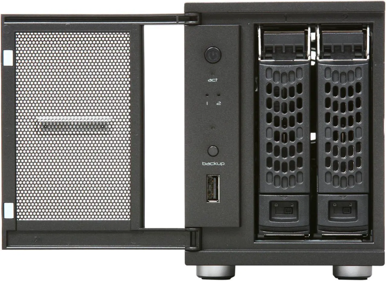 Alt view image 2 of 6 - Netgear ReadyNAS Duo  1TB (1 x 1000GB) Network Storage (NAS) w/ Gigabit & speeds up to 25MBps