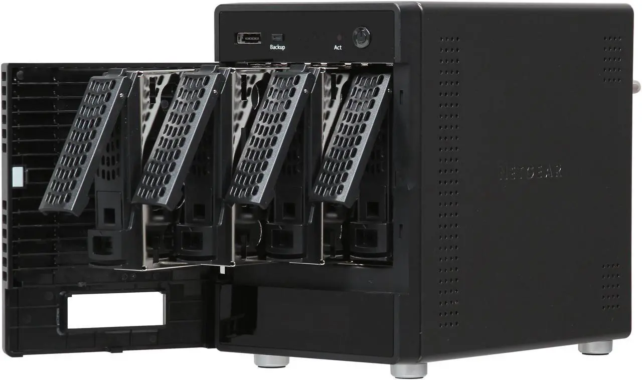 Alt view image 5 of 6 - NETGEAR ReadyNAS 314 4-Bay Network Attached Storage Diskless (RN31400)