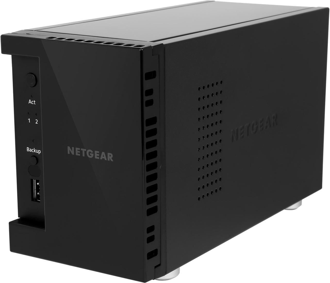 Main image of NETGEAR ReadyNAS RN212 2 Bay Diskless Personal Cloud NAS, Desktop & Mobile App, 12TB Capacity Network Attached Storage, 1.4GHz Quad Core Processor, 2GB RAM