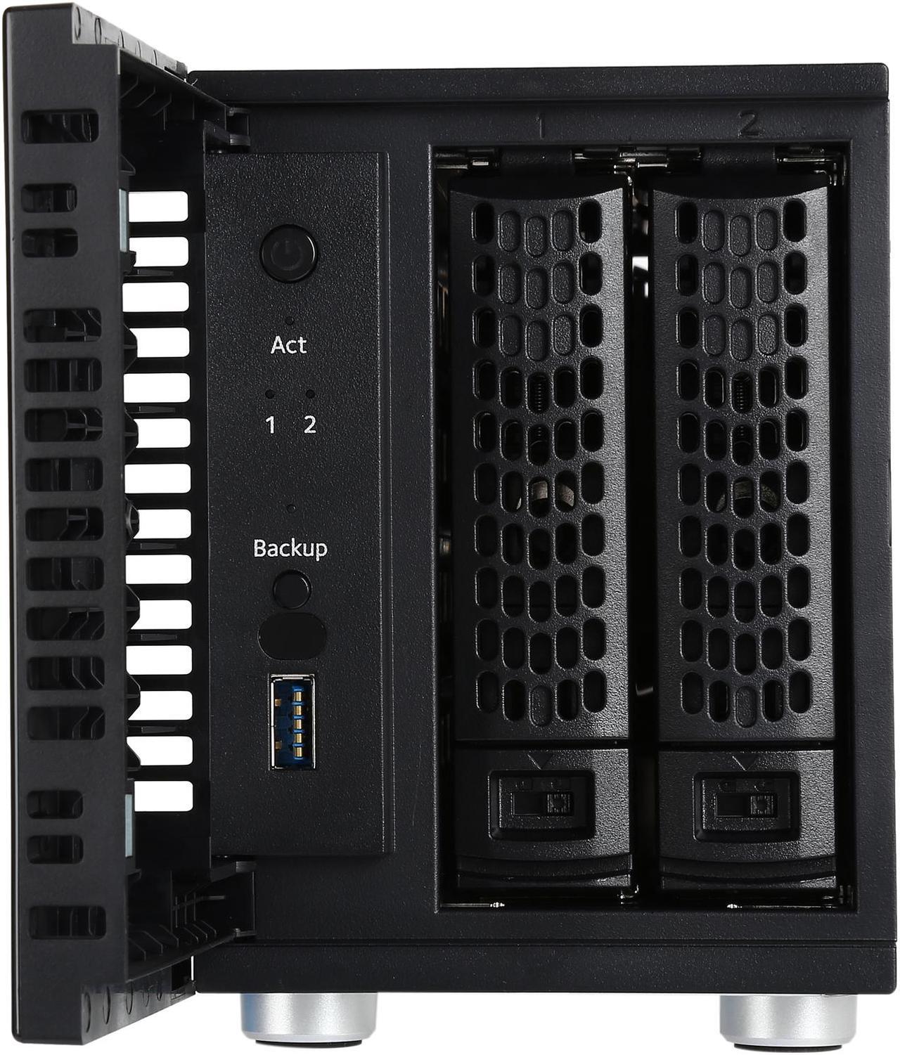 Alt view image 3 of 7 - NETGEAR ReadyNAS RN212 2 Bay Diskless Personal Cloud NAS, Desktop & Mobile App, 12TB Capacity Network Attached Storage, 1.4GHz Quad Core Processor, 2GB RAM