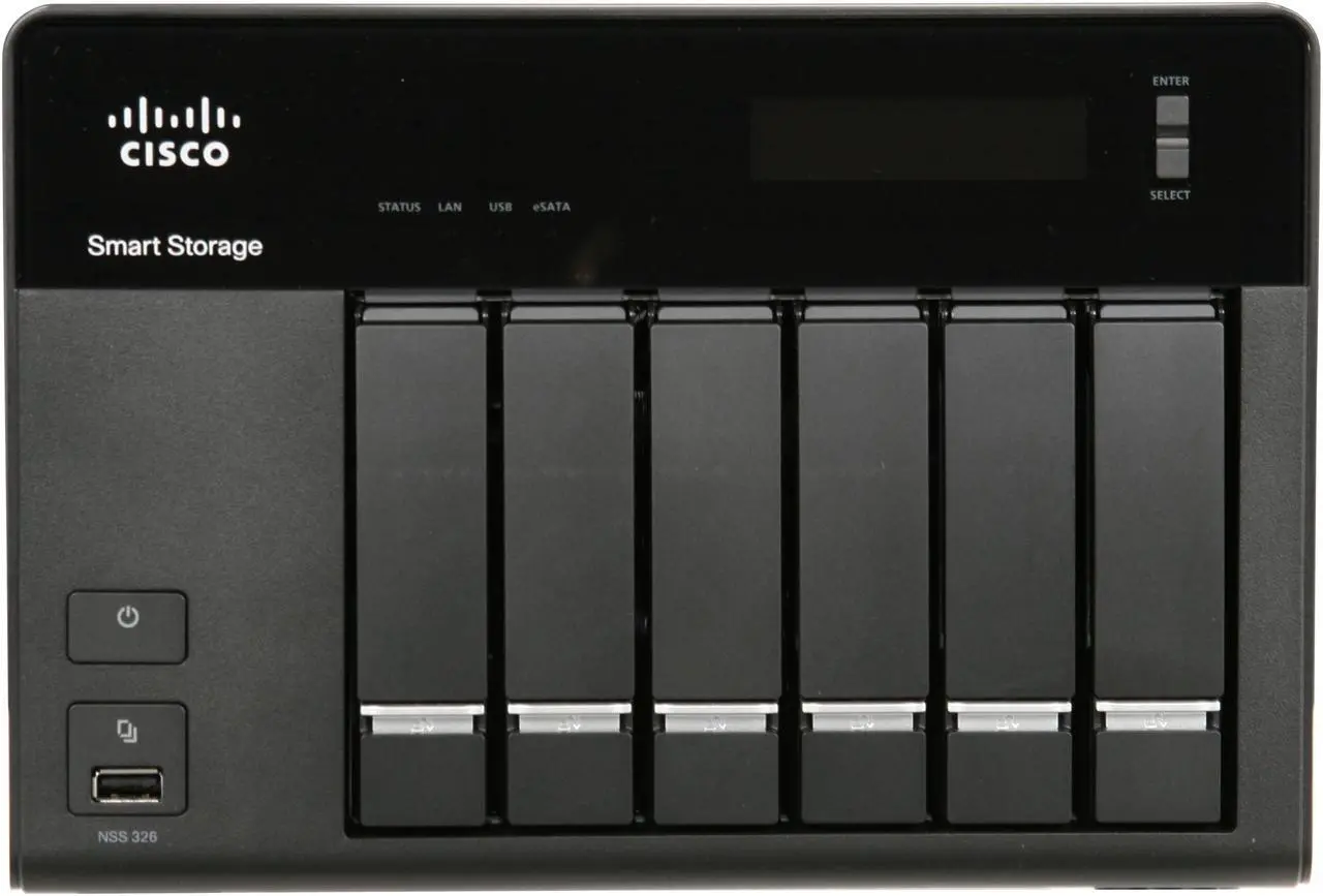 Alt view image 2 of 5 - Cisco Small Business NSS326D00-k9 Diskless System NSS 326 6-Bay Smart Storage