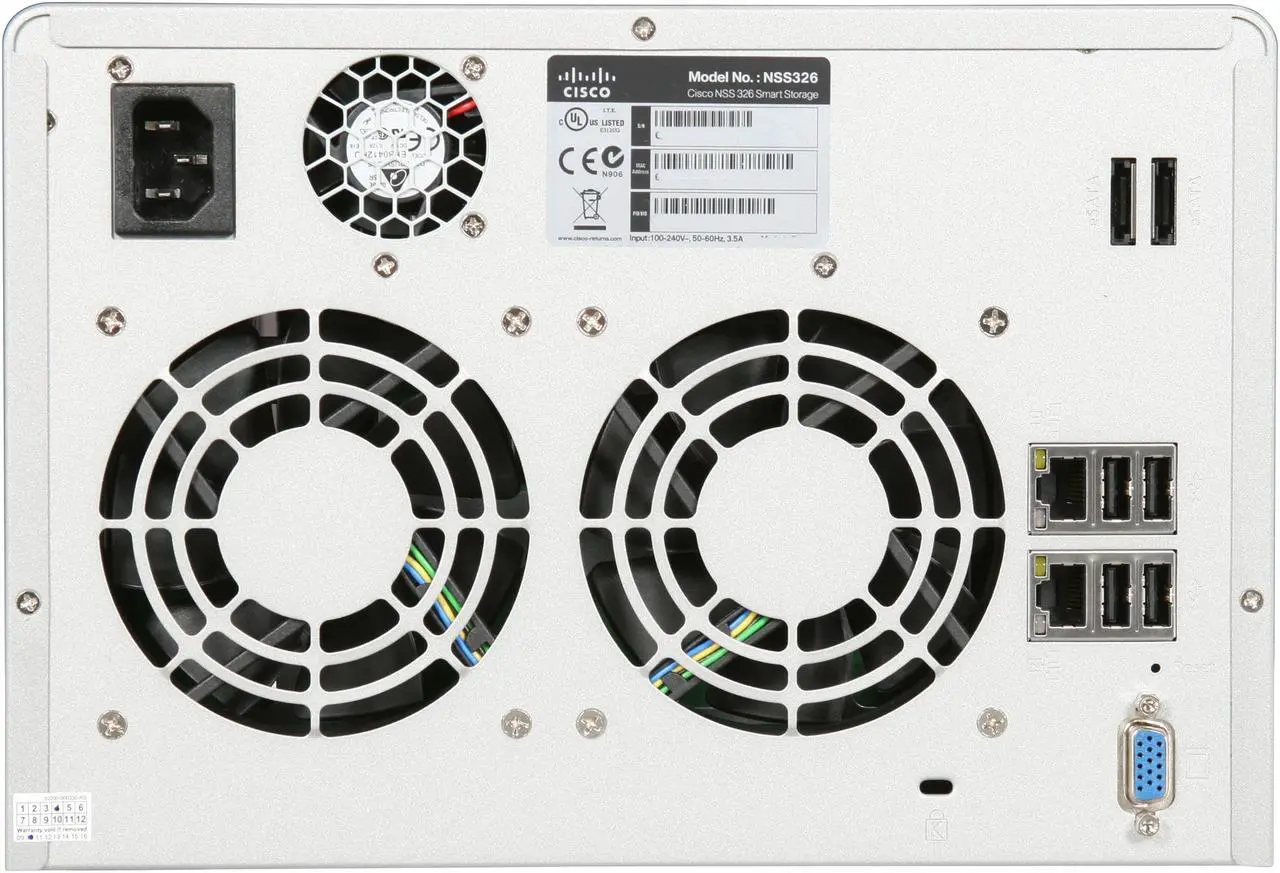 Alt view image 4 of 5 - Cisco Small Business NSS326D00-k9 Diskless System NSS 326 6-Bay Smart Storage