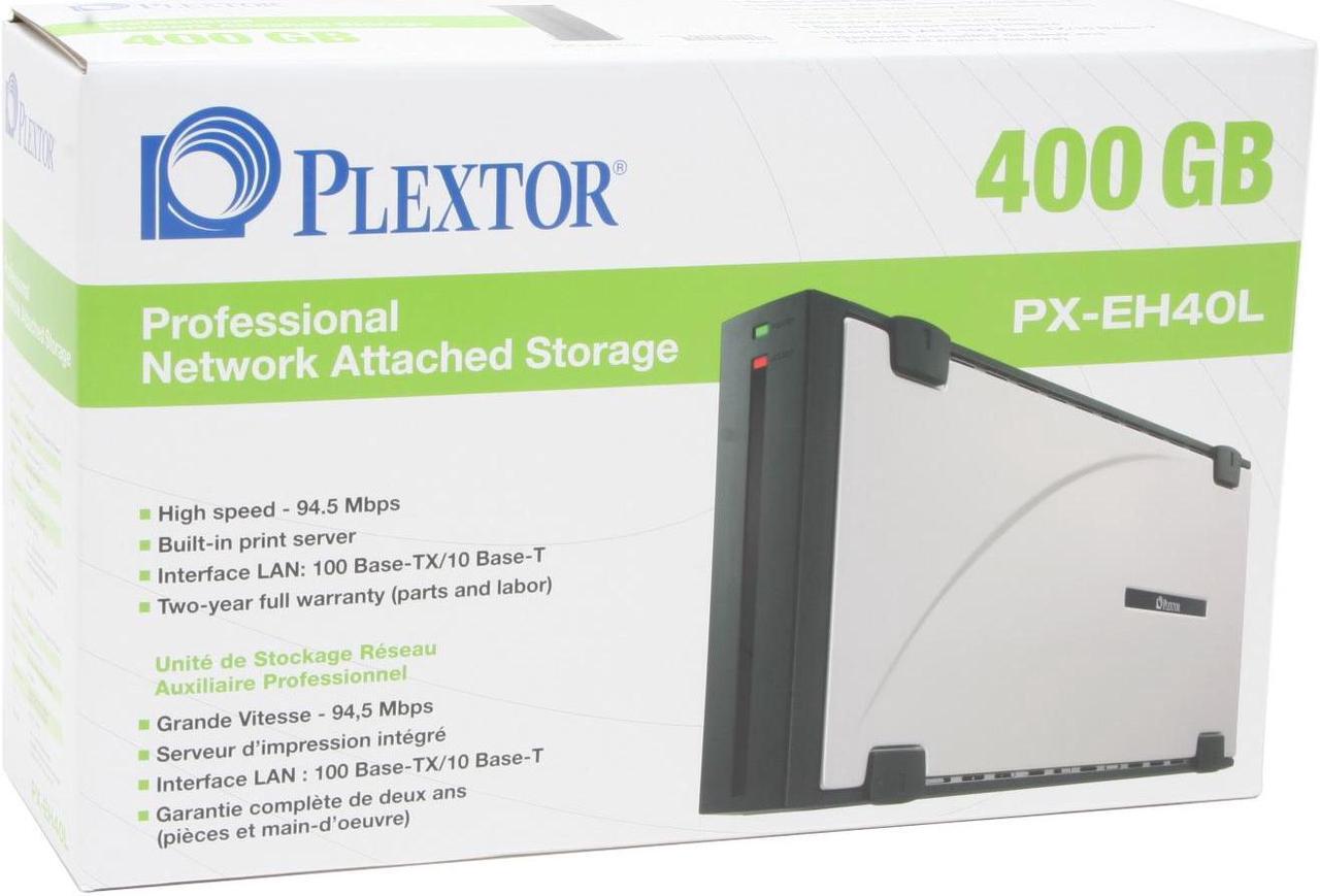 Alt view image 4 of 4 - Plextor PX-EH40L 400GB Network Attached Storage