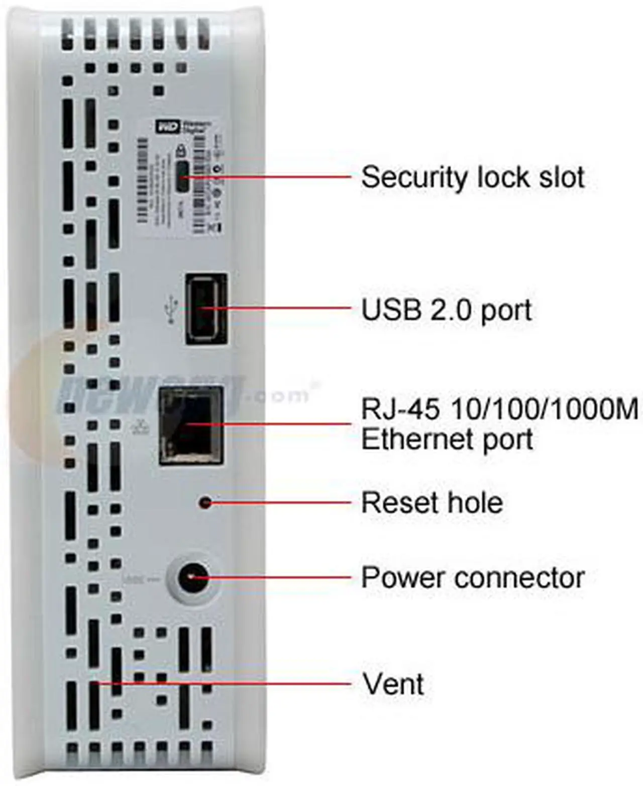 Alt view image 4 of 7 - Western Digital My Book World Edition WDG1NC5000N 500GB Home Network Storage with Remote Access