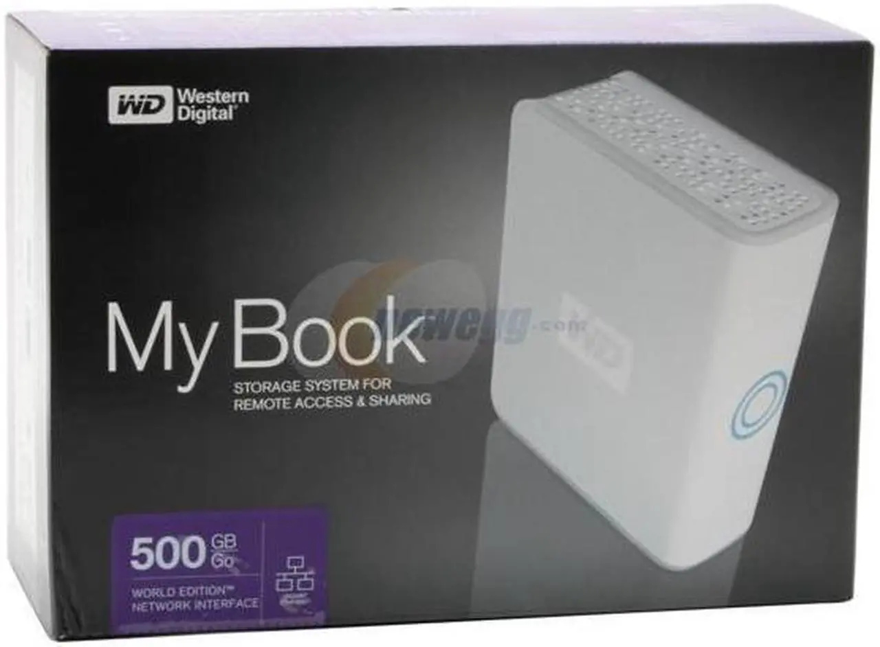 Alt view image 7 of 7 - Western Digital My Book World Edition WDG1NC5000N 500GB Home Network Storage with Remote Access