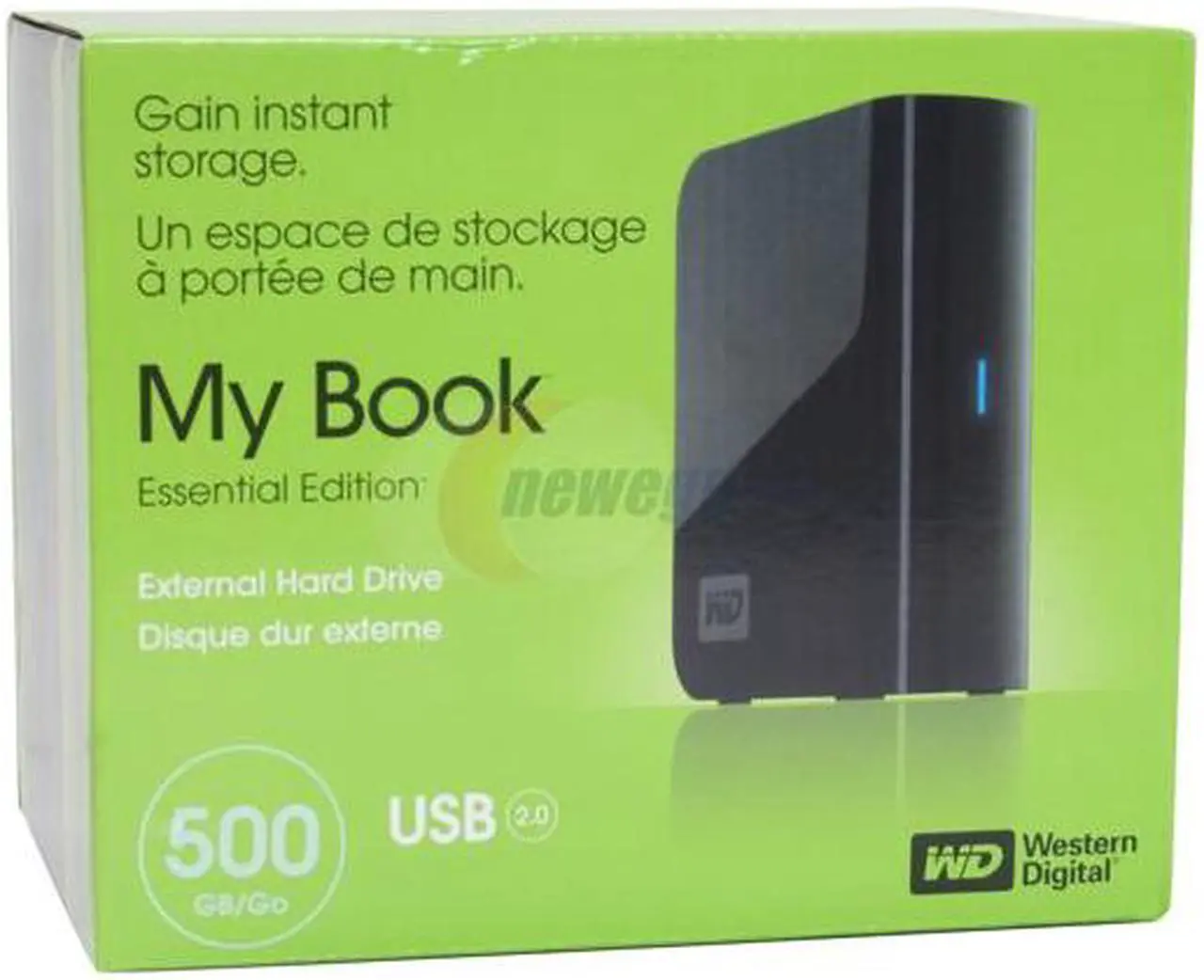 Alt view image 10 of 17 - WD My Book Essential 2.0 500GB USB 2.0 3.5" External Hard Drive WDH1U5000N