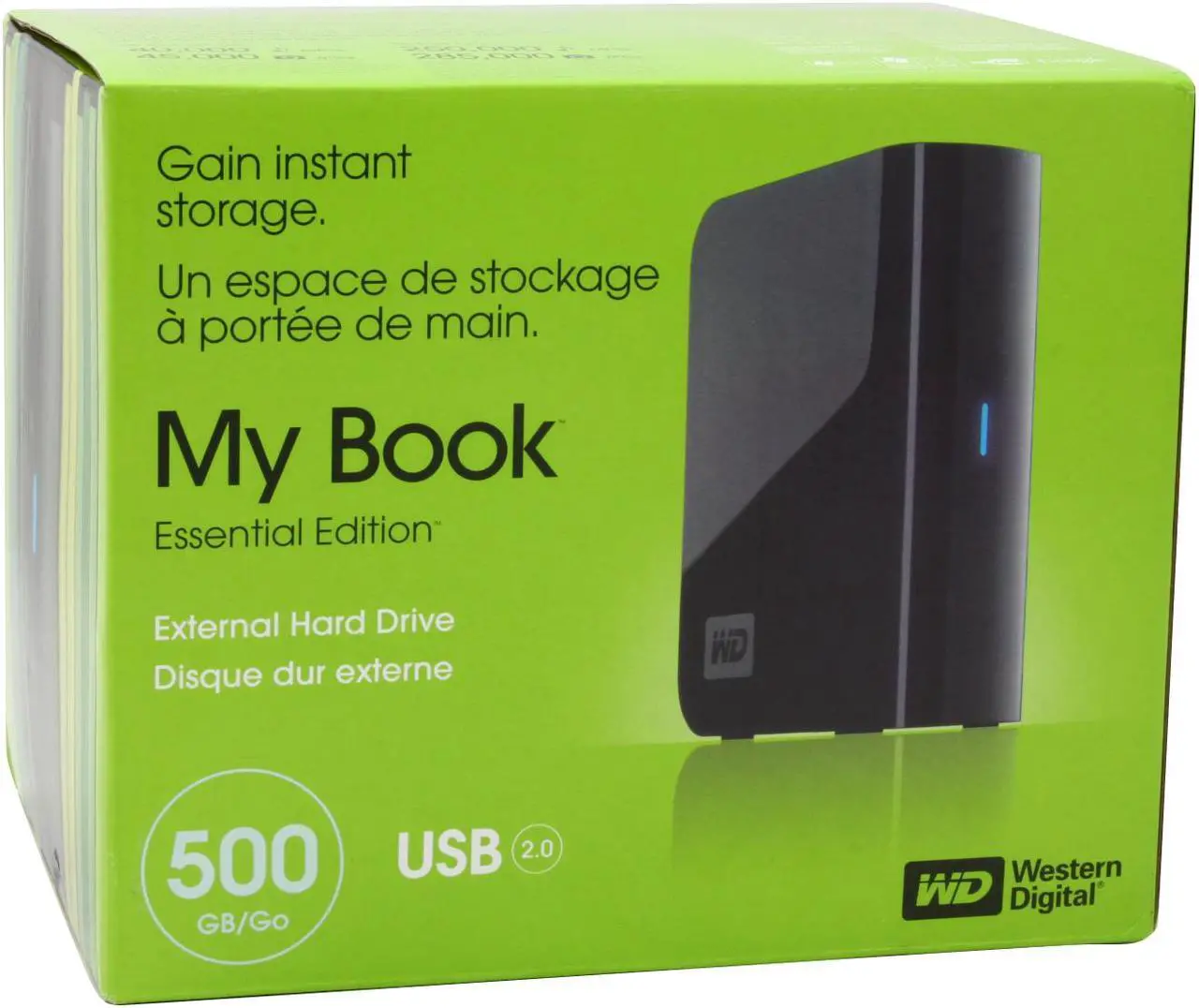 Alt view image 17 of 17 - WD My Book Essential 2.0 500GB USB 2.0 3.5" External Hard Drive WDH1U5000N