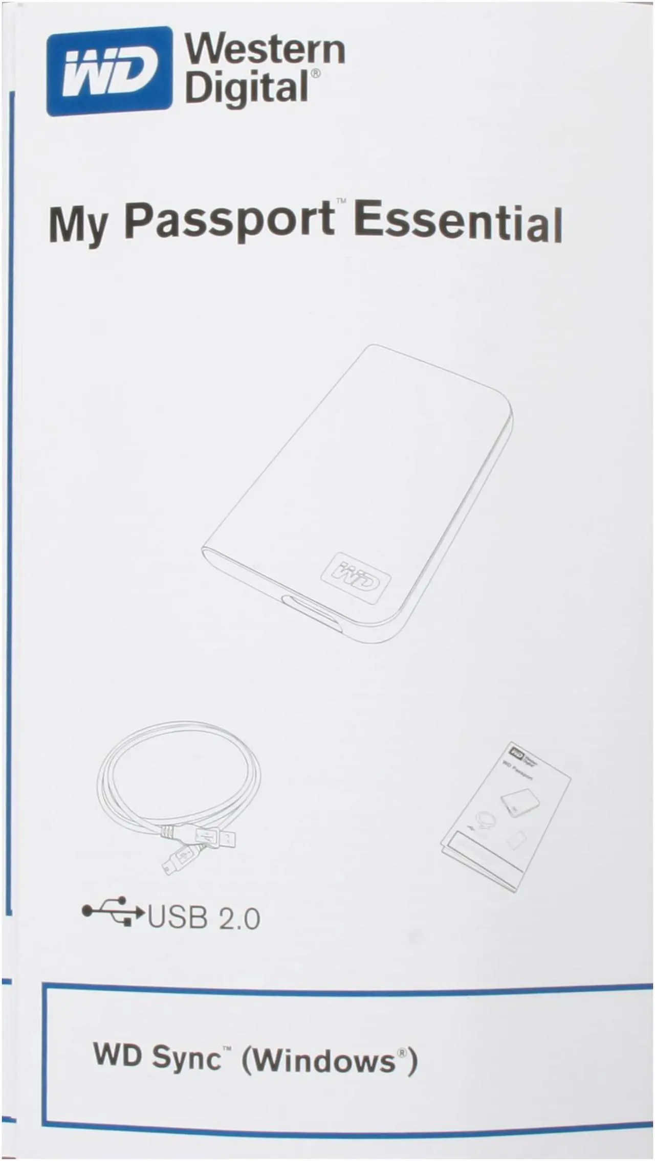 Alt view image 8 of 9 - WD My Passport Essential 250GB USB 2.0 2.5" External Hard Drive WDME2500TN Black